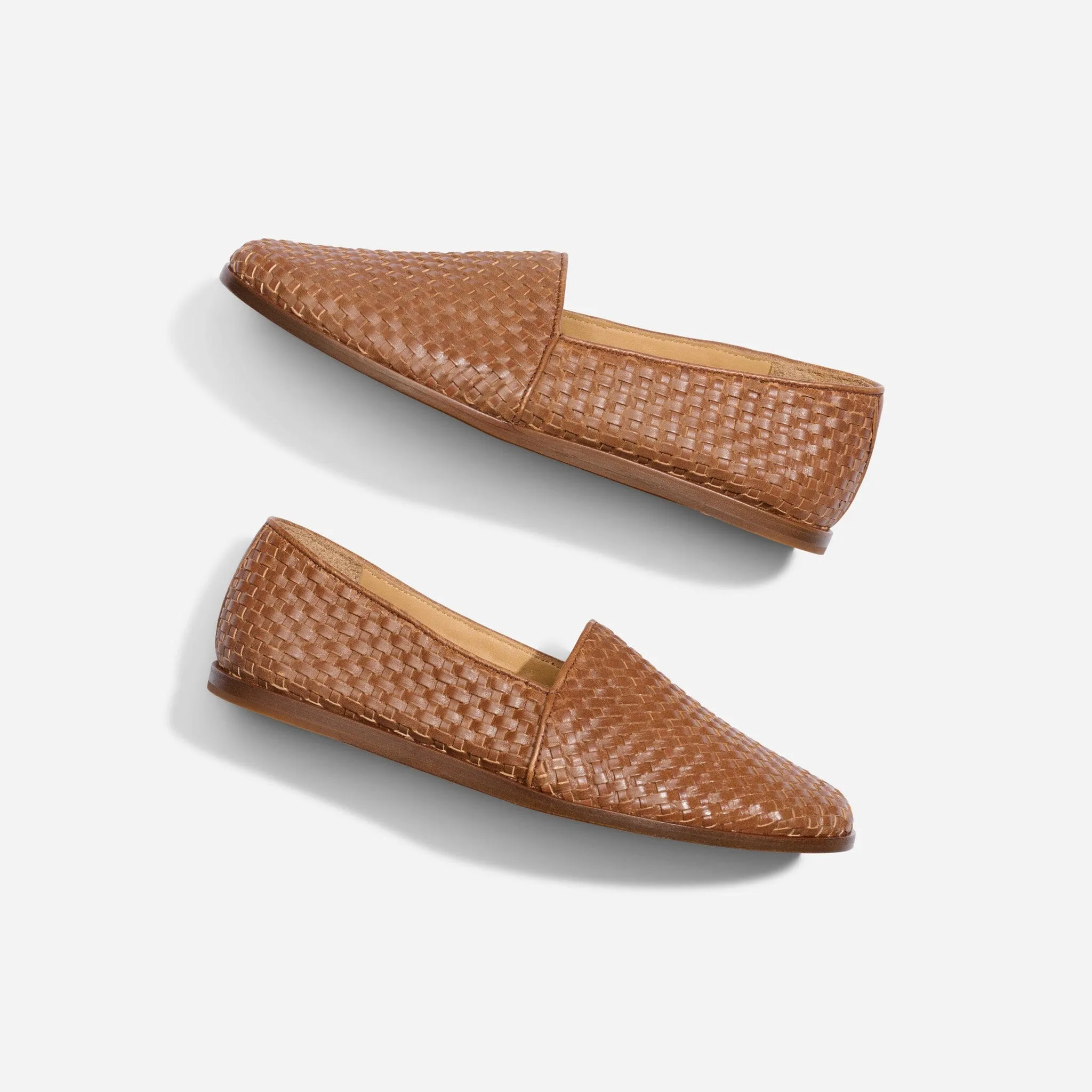 Alejandro Woven Slip On Brown