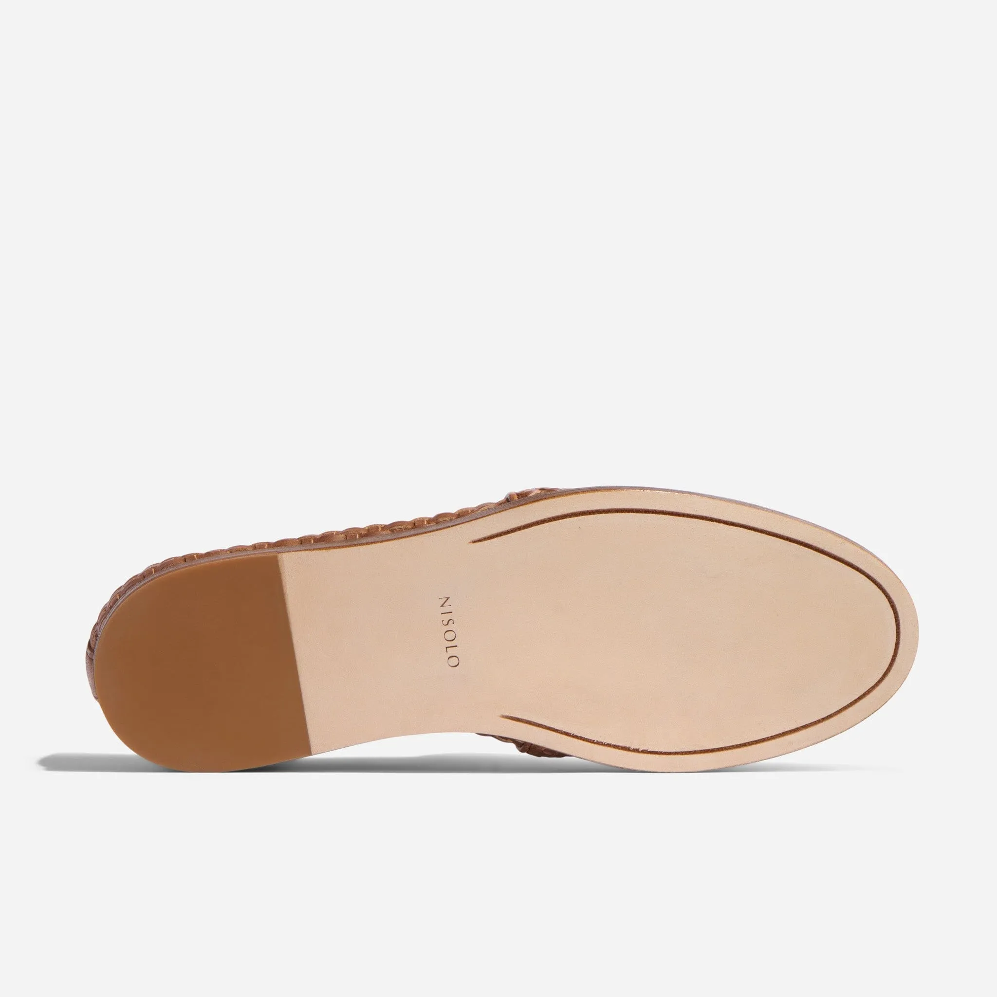 Alejandro Woven Slip On Brown