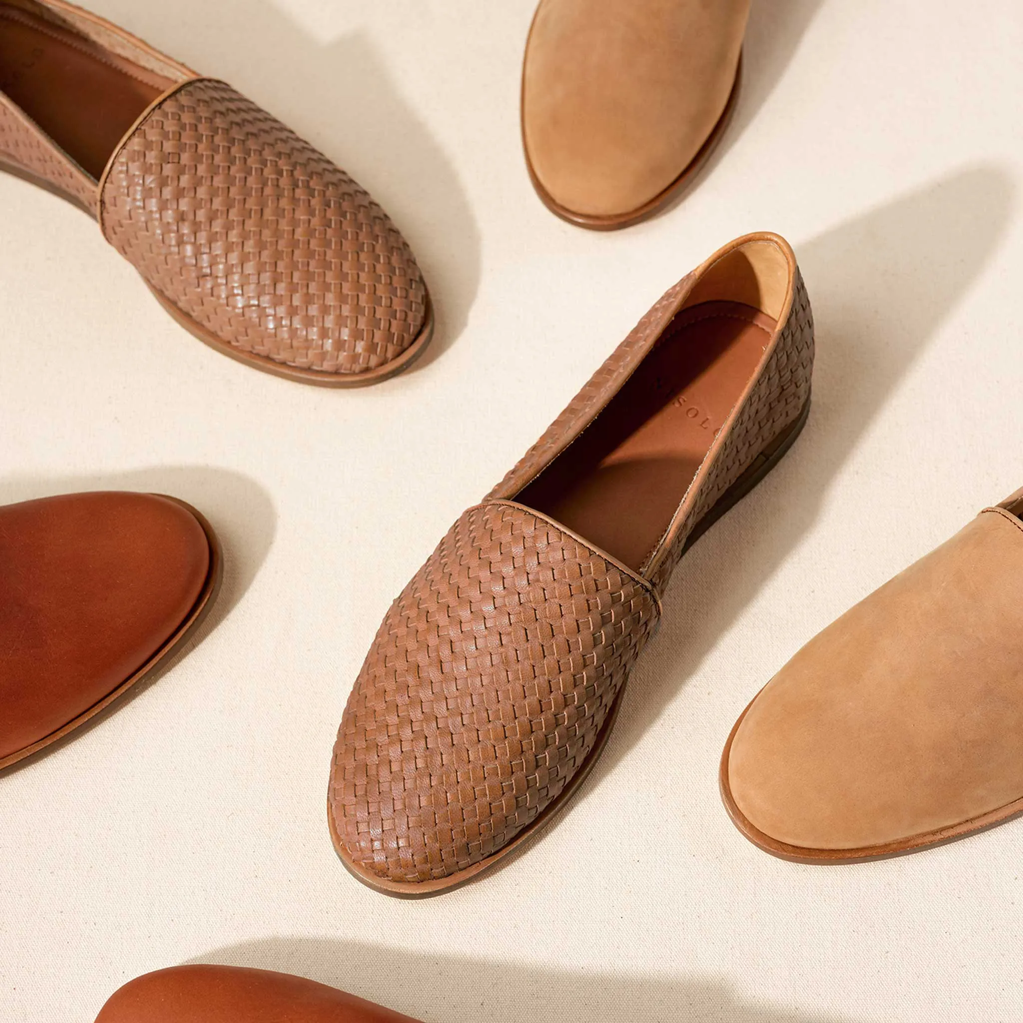 Alejandro Woven Slip On Brown