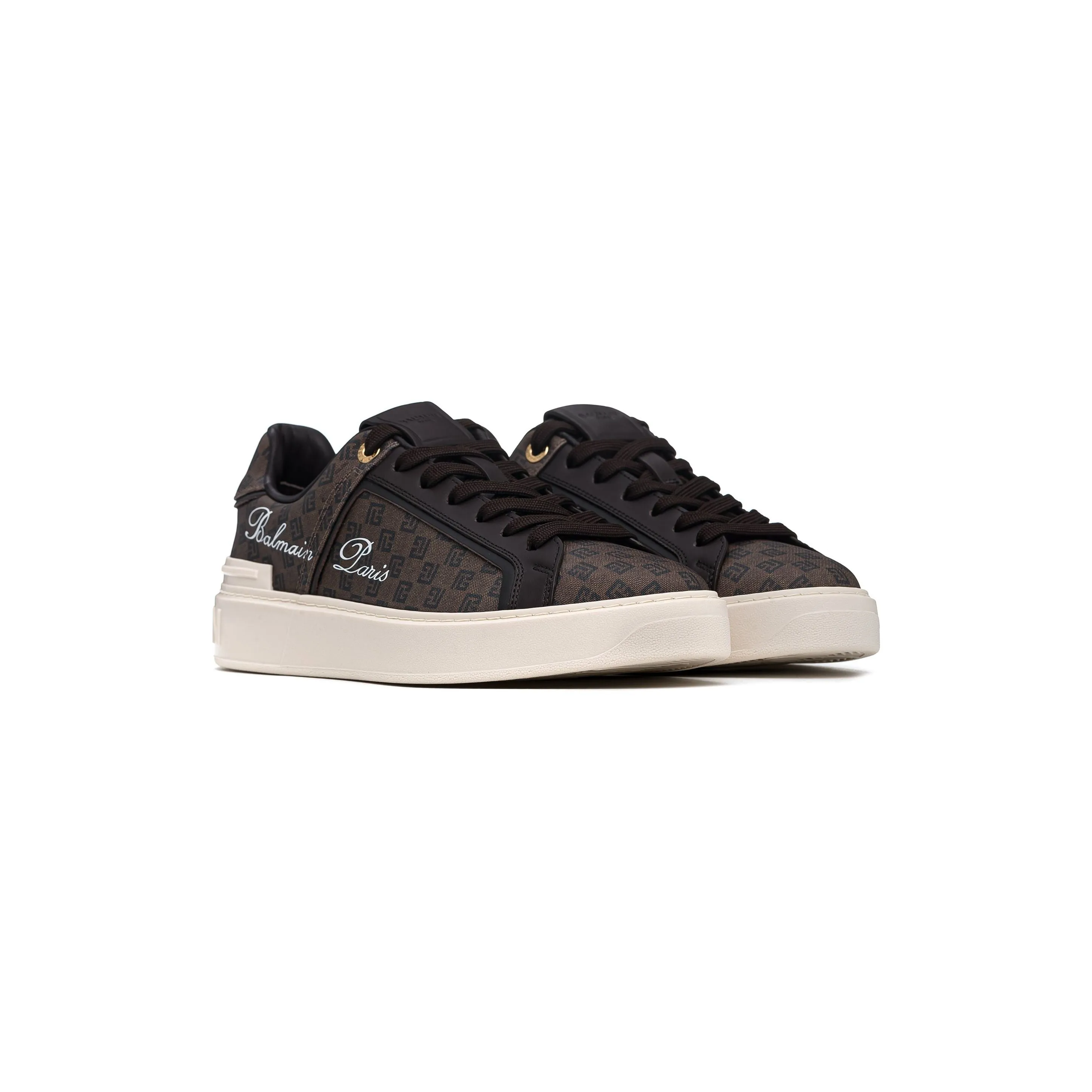 BALMAIN B-COURT MONOGRAM SNEAKERS