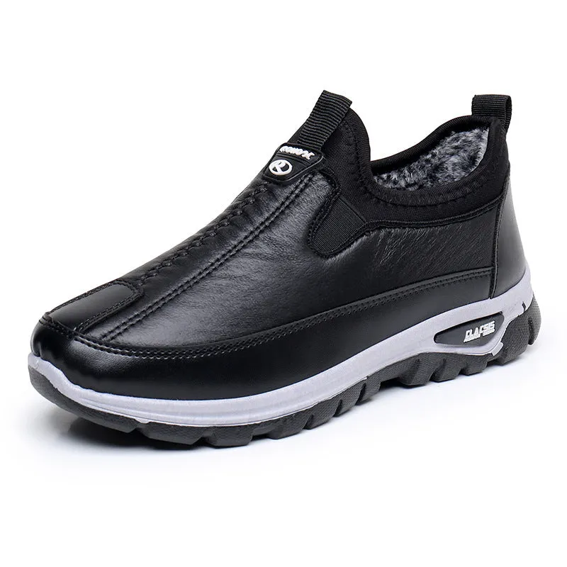 Belifi Women's Winter Comfortable Waterproof Leather Cotton Shoes