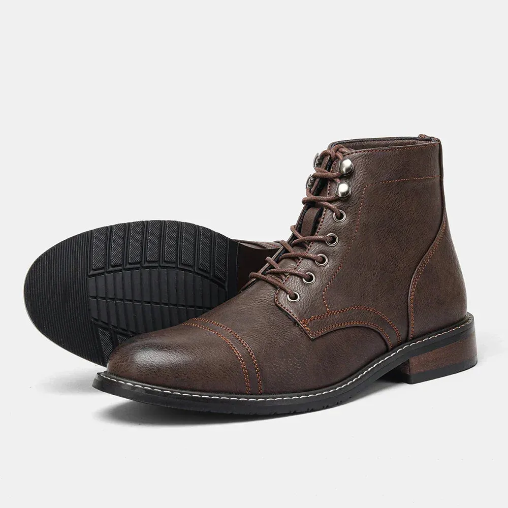 Callum | Classic Cap-Toe Derby Boots
