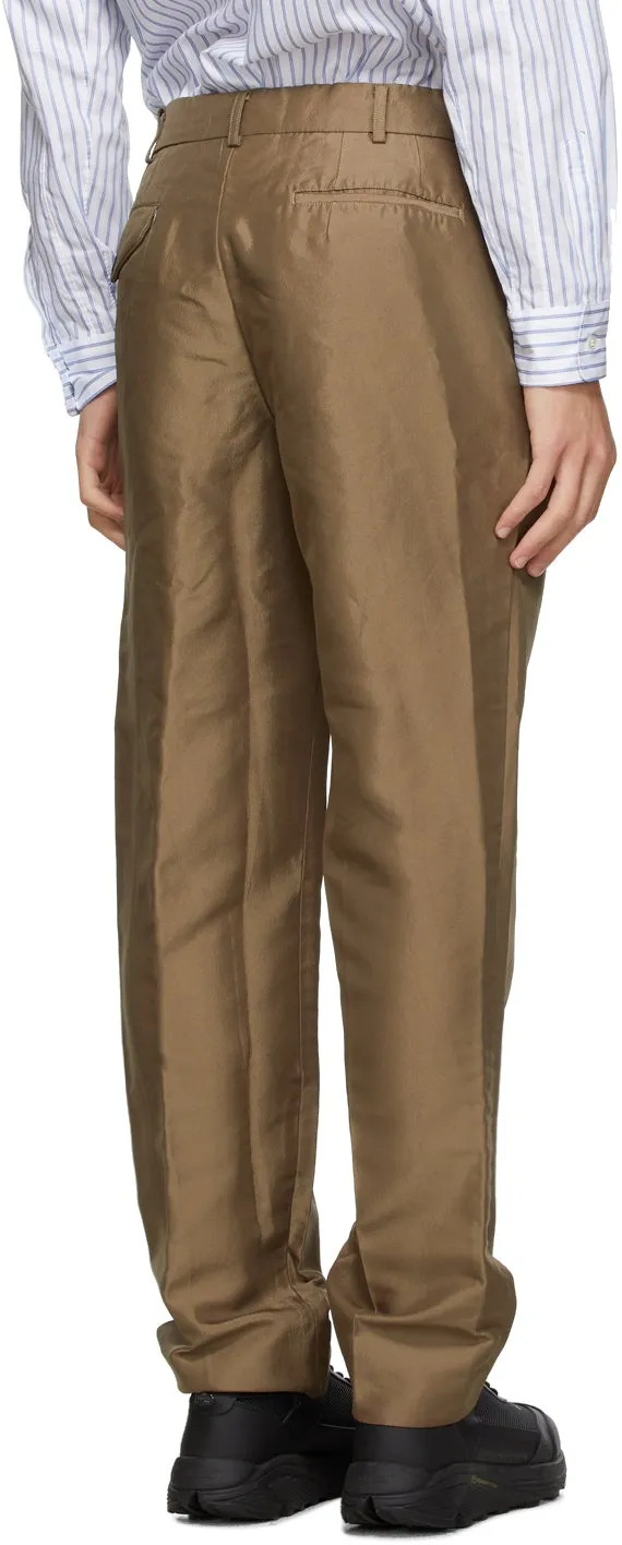 Comme des GarÃ§ons Homme Plus Beige Twill Trousers