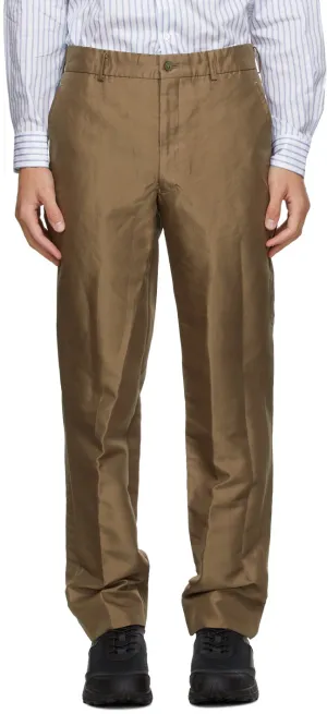 Comme des GarÃ§ons Homme Plus Beige Twill Trousers