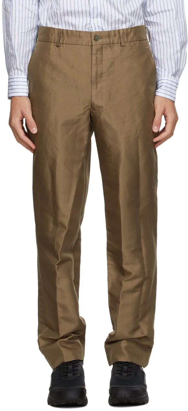 Comme des GarÃ§ons Homme Plus Beige Twill Trousers