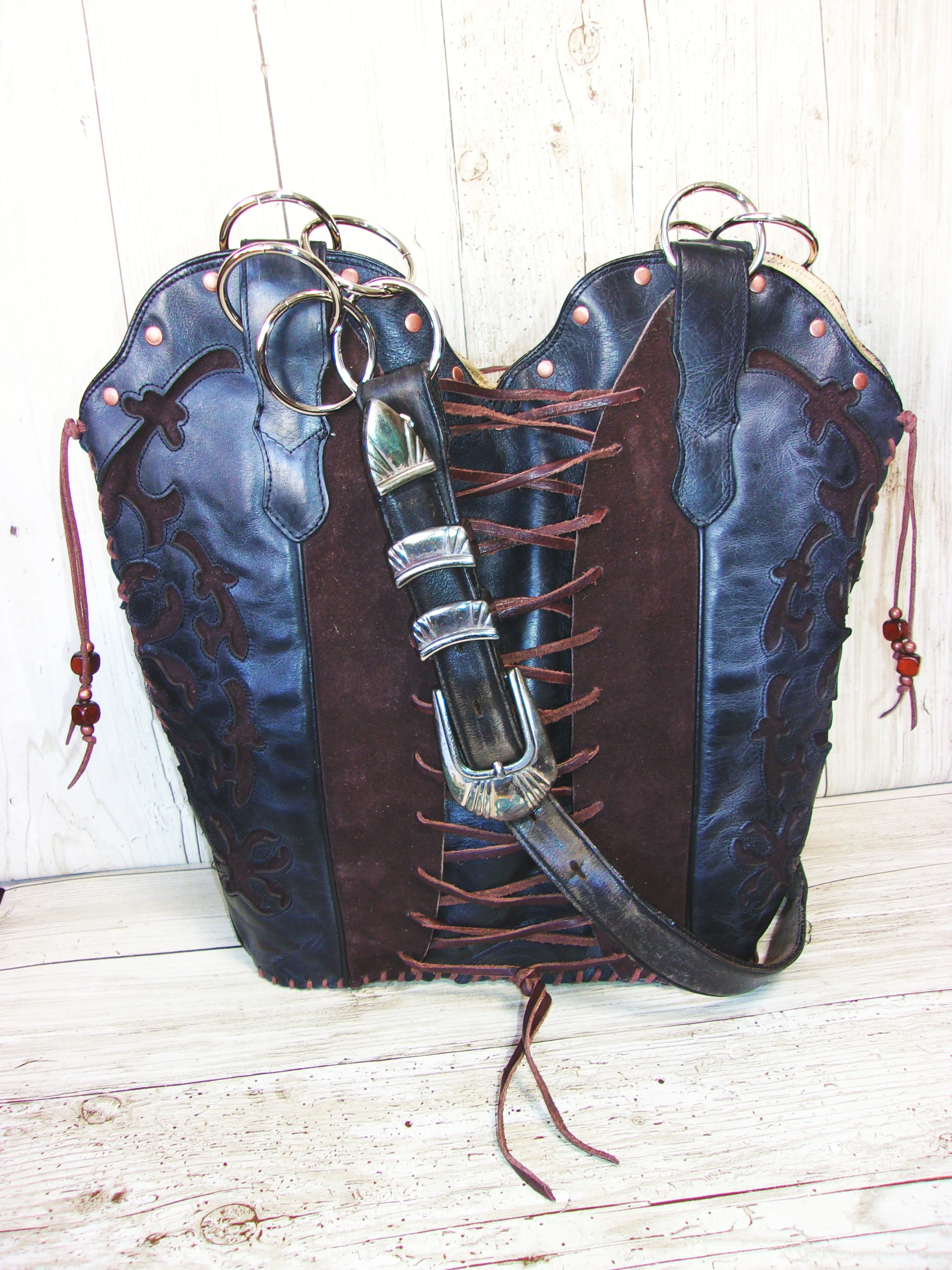 Double Cowboy Boot Purse DB326