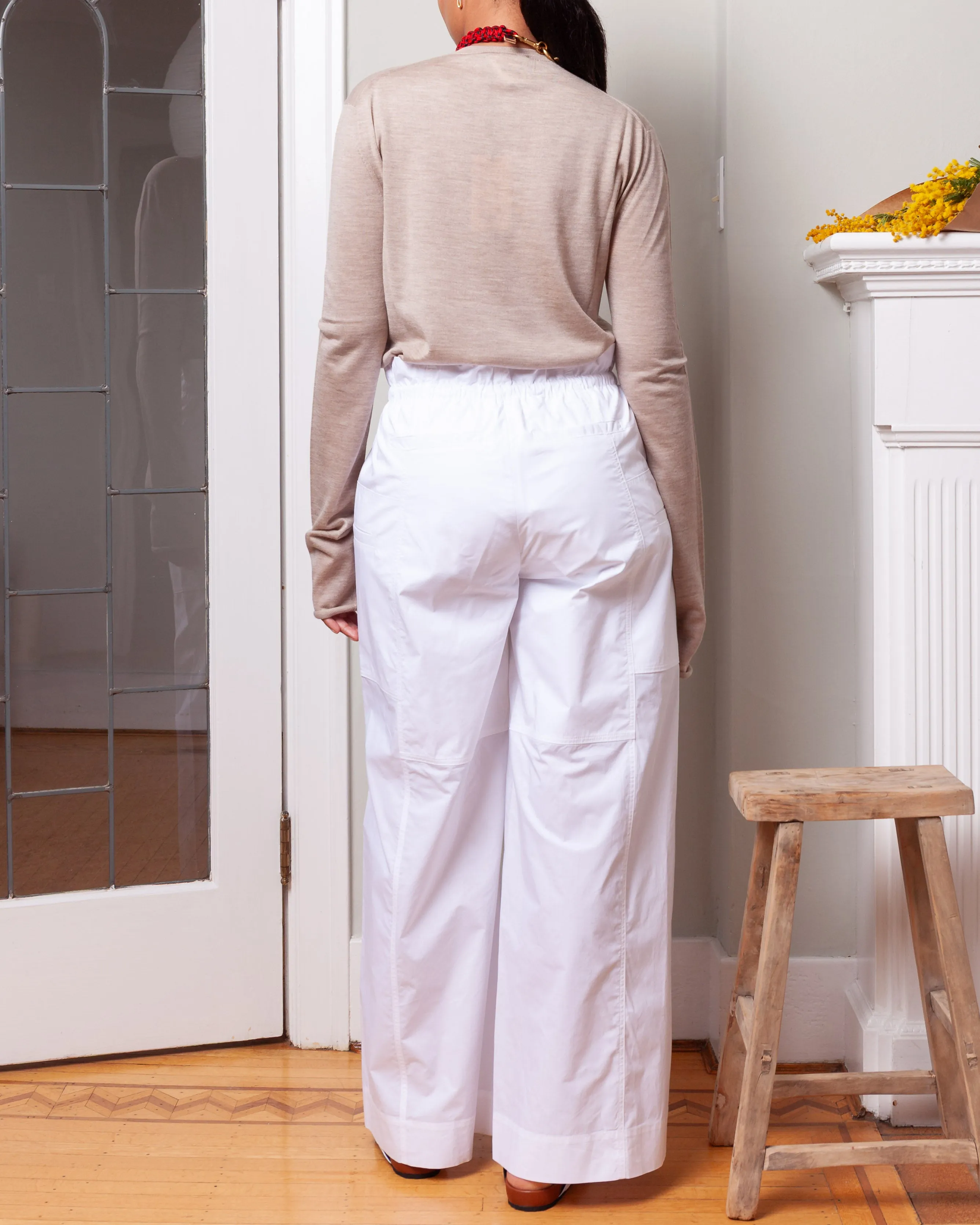 Drawstring Trousers - Optical White