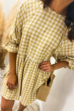 Freya Dress Mustard