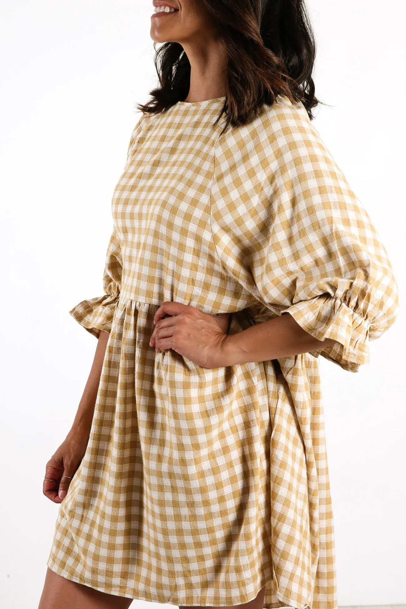 Freya Dress Mustard