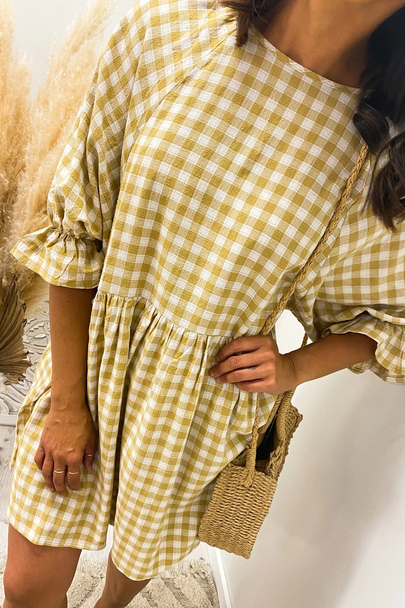 Freya Dress Mustard
