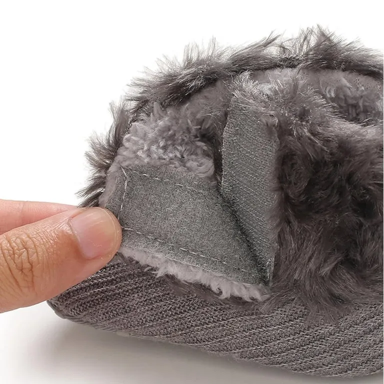 Gray Cute Comfortable Baby Warm Shoes SH7152B