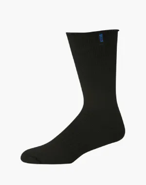 HEAVY DUTY BAMBOO & MERINO WOOL WORK SOCK - BLACK - ALL DAY COMFORT
