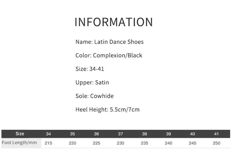 High-heeled Satin Latin Dance Shoes Soft Sole Comfortable Exercise Shoes