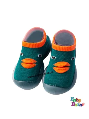 High Quality Comfortable Socks Shoes For Baby IN Green Color