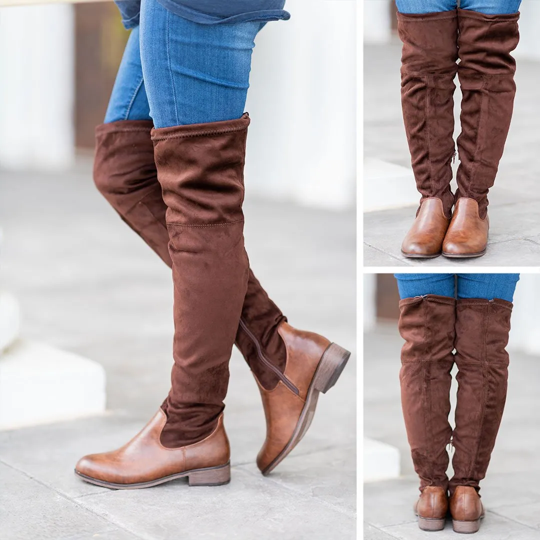 Living For Fab Boots, Brown