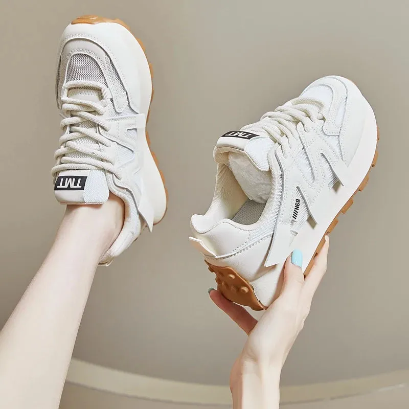 LVSANW High quality shoes woman 2024 trend comfortable lace-up casual sneaker