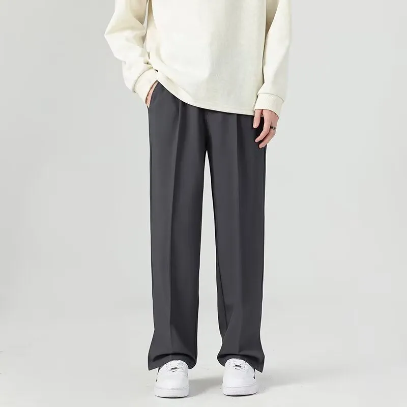 Mens Harem Trousers  Tapered Fit  Lightweight Draped Fabric  Ankle Length Casual