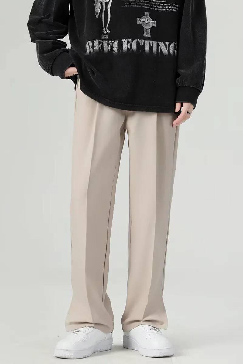 Mens Harem Trousers  Tapered Fit  Lightweight Draped Fabric  Ankle Length Casual