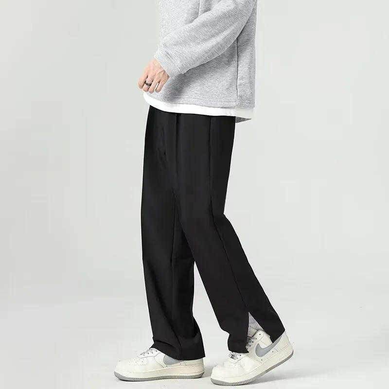 Mens Harem Trousers  Tapered Fit  Lightweight Draped Fabric  Ankle Length Casual