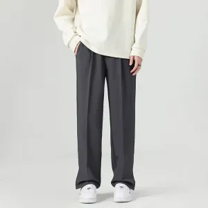 Mens Harem Trousers  Tapered Fit  Lightweight Draped Fabric  Ankle Length Casual