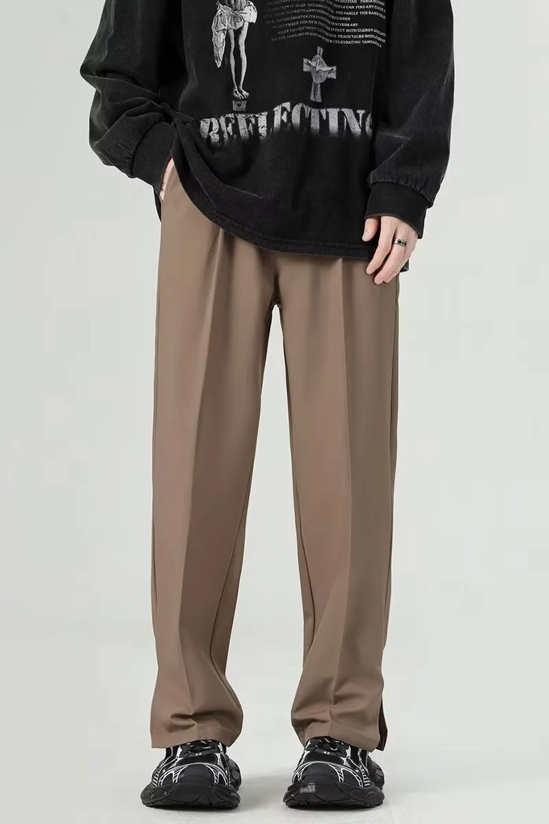 Mens Harem Trousers  Tapered Fit  Lightweight Draped Fabric  Ankle Length Casual