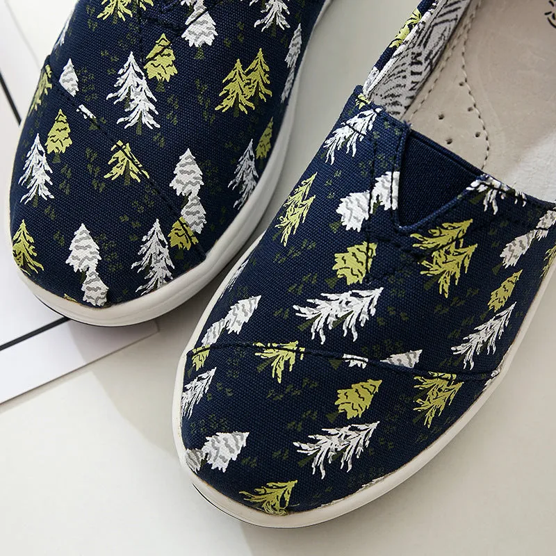 Nanccy Platform Canvas Comfortable Casual Shoes