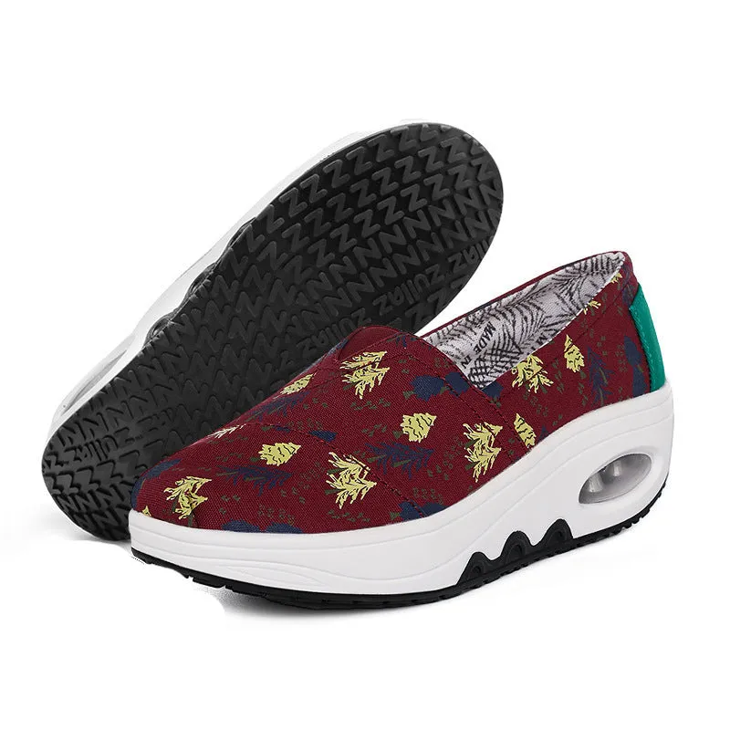 Nanccy Platform Canvas Comfortable Casual Shoes