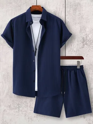 NOLEN | Striped Shirt with Matching Shorts