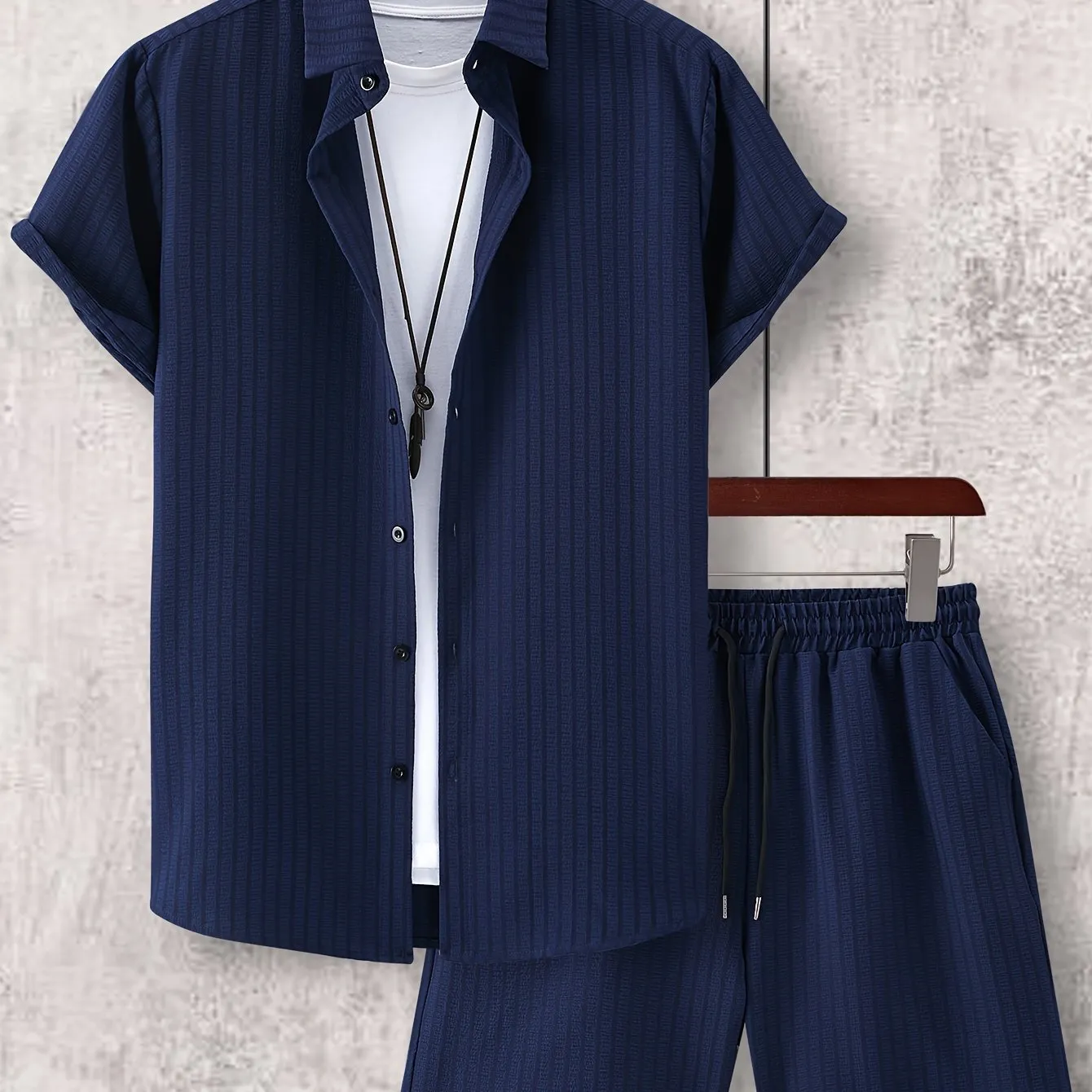 NOLEN | Striped Shirt with Matching Shorts