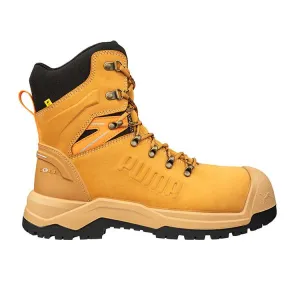 Puma Wheat Iron HD 8″ Fibreglass Toe Cap Zip Sided Lace Up Safety Boot With Scuff Cap (632797) (Pre Order)