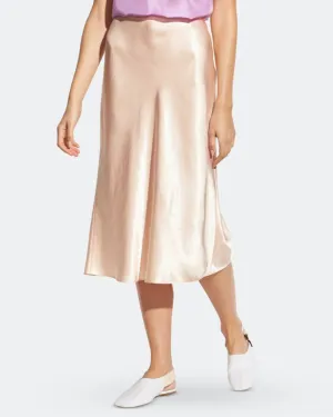 "Satin Slip" Midi Skirt