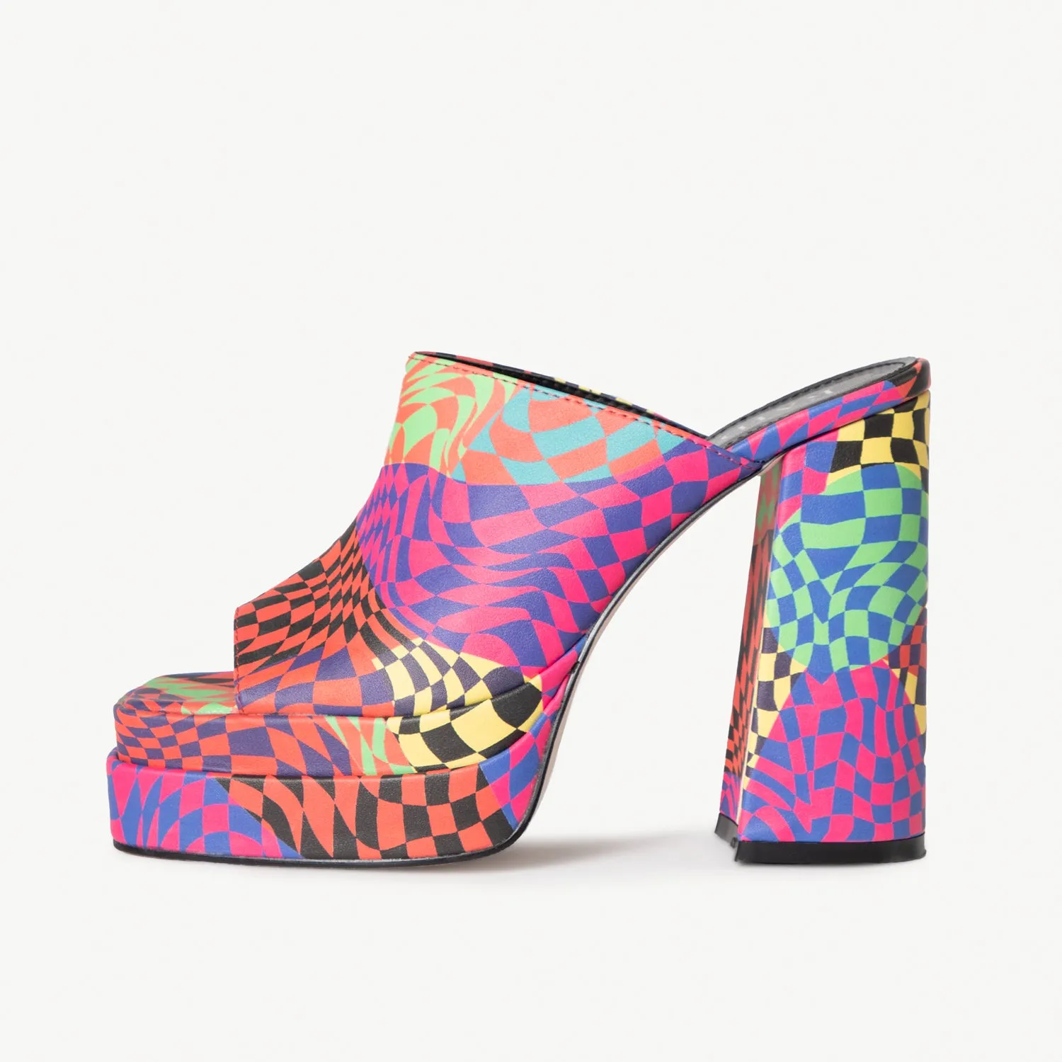 RAID Piya Platform Mule in Pink Multi