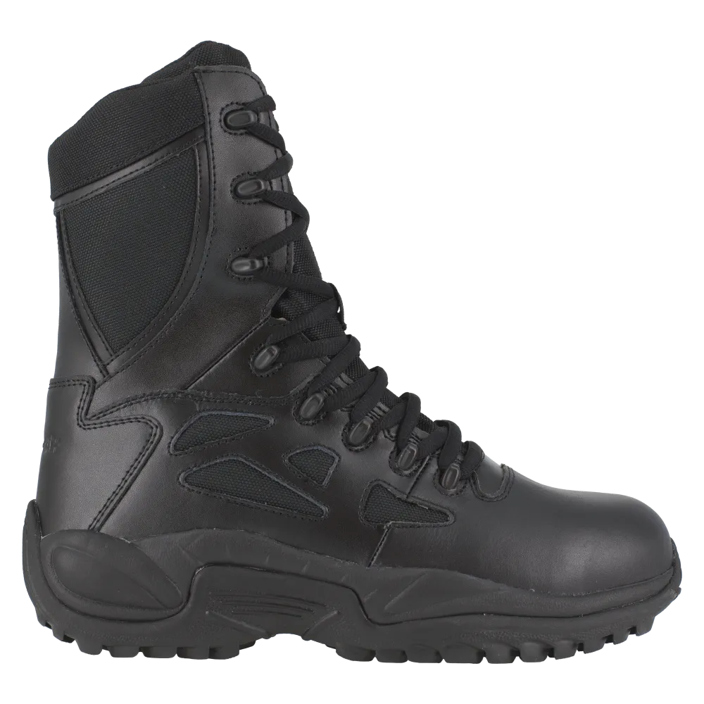Reebok RB874 Women's Rapid Response Composite Toe Athletic Side Zipper Tactical Boots - Black