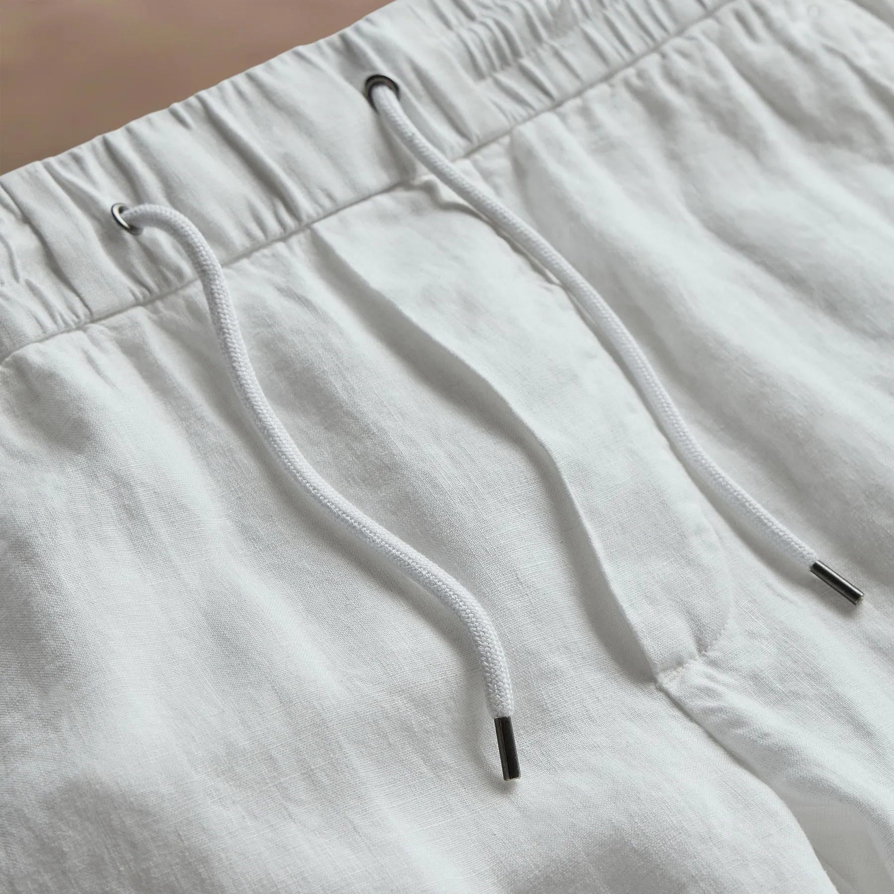 Relaxed Linen Pant - White