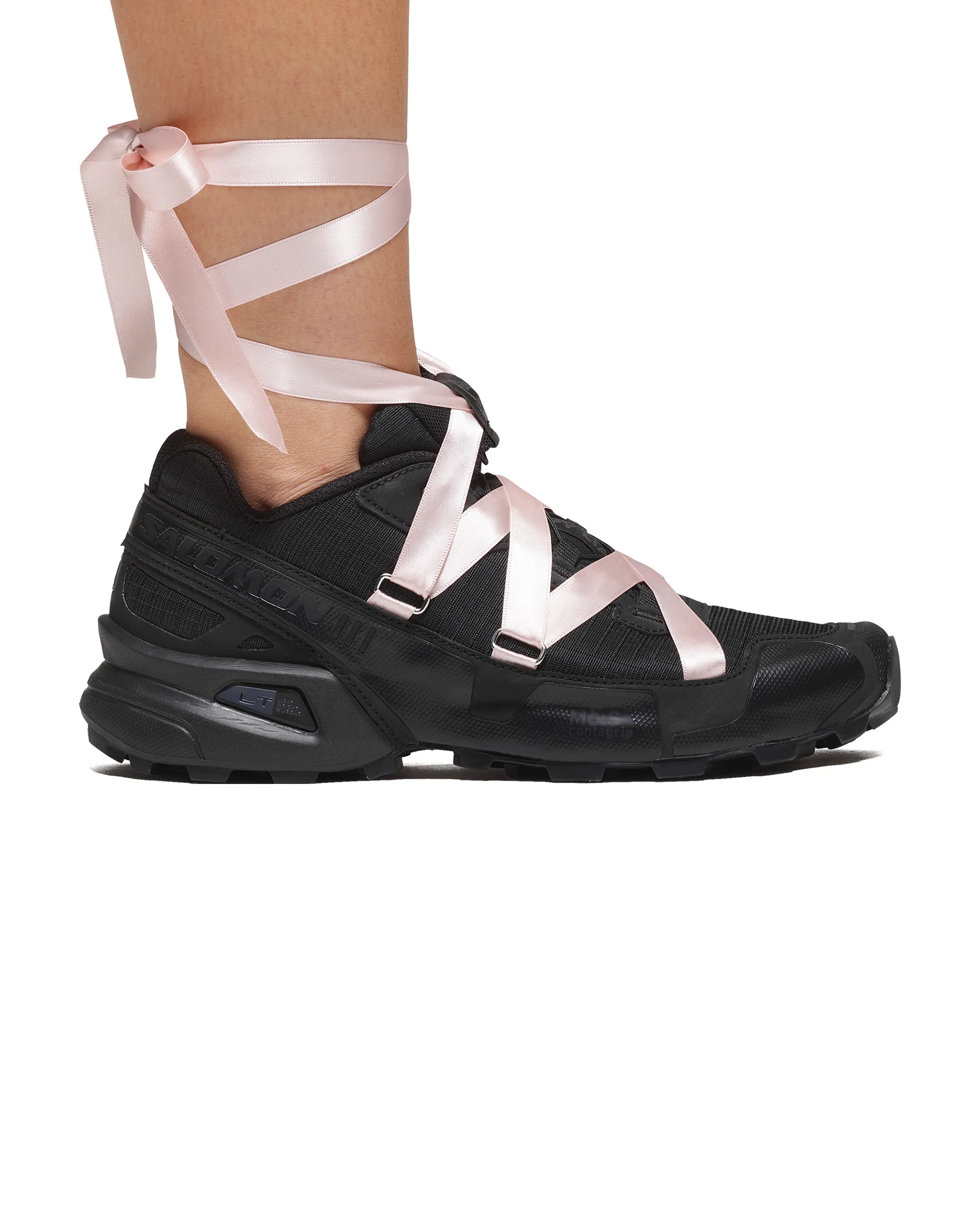 Sandy Liang Speedcross Ribbon - Black / Pink