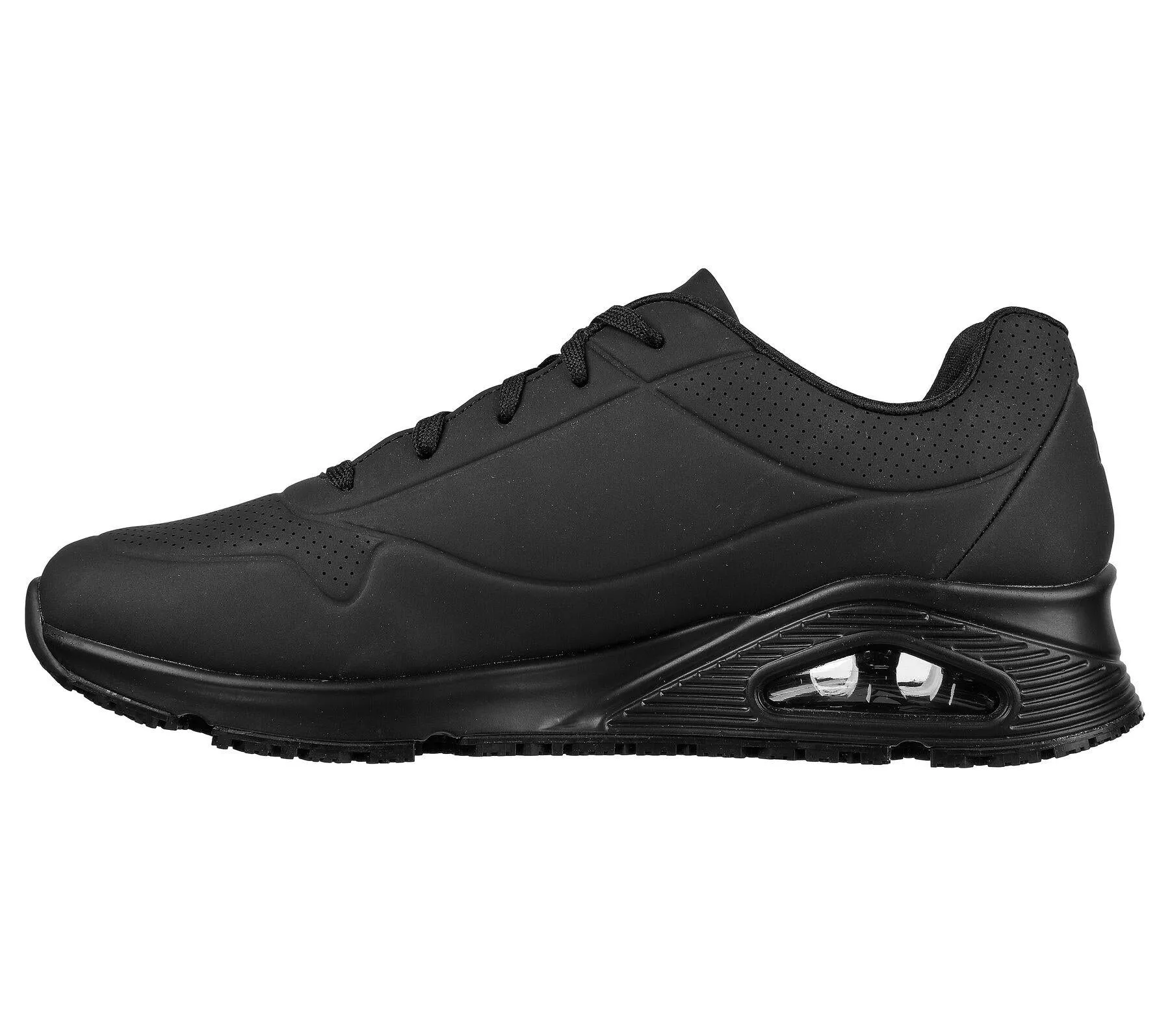 Skechers (200054EC) Men's Work Relaxed Fit: Uno SR - Sutal Shoes in 2 Colours 8 to 13