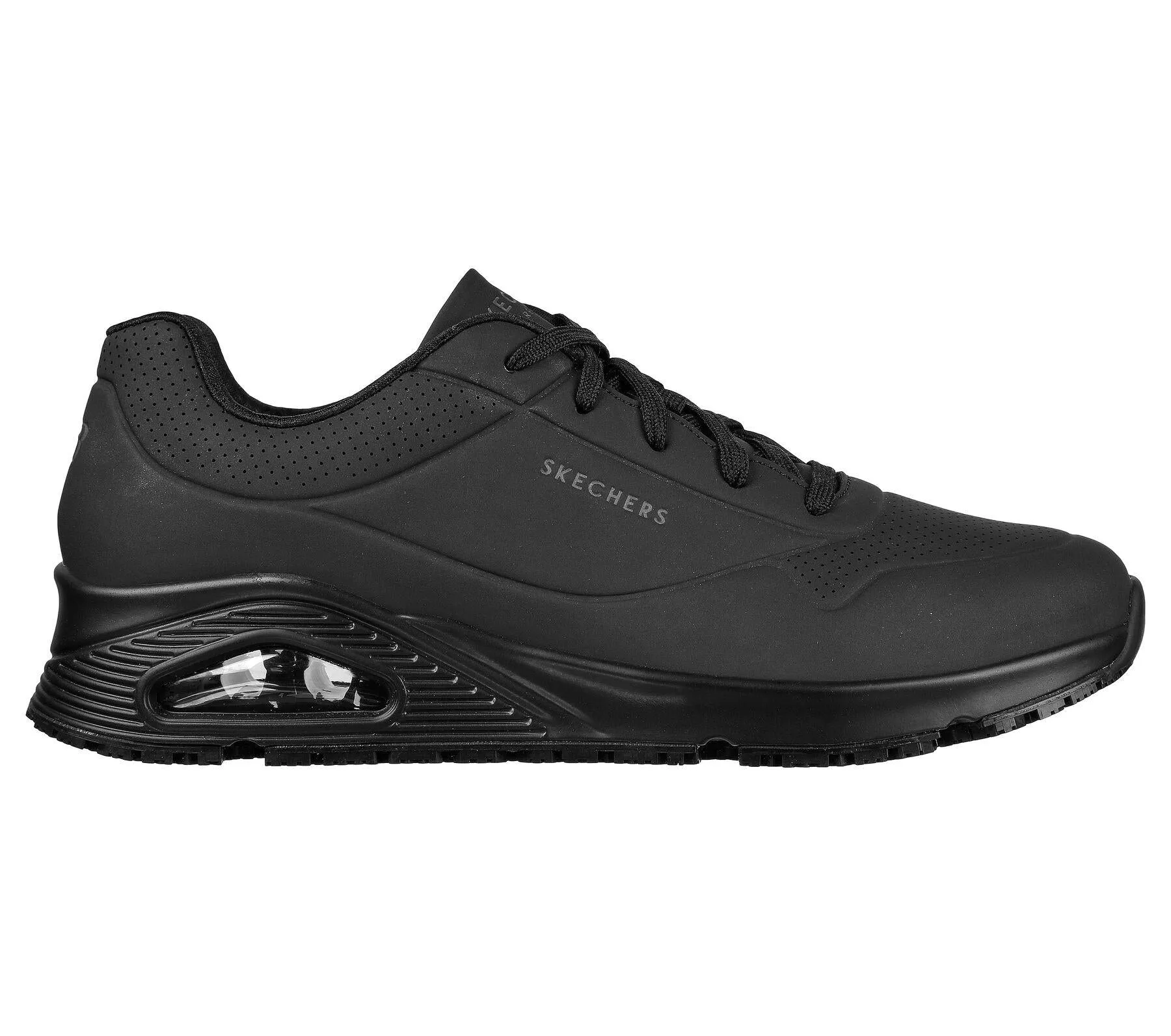 Skechers (200054EC) Men's Work Relaxed Fit: Uno SR - Sutal Shoes in 2 Colours 8 to 13