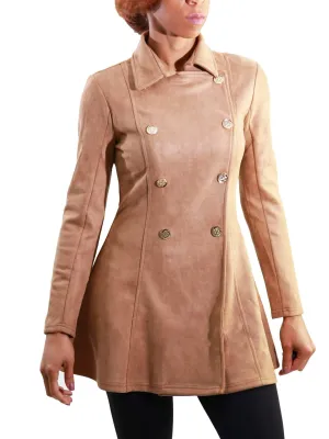 Spice Suede | Double-Breasted Blazer