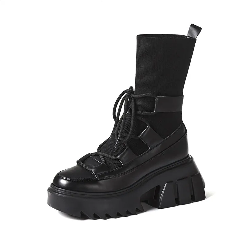 Starlight Sculpture - Chic Strap Booties by The Nevermore