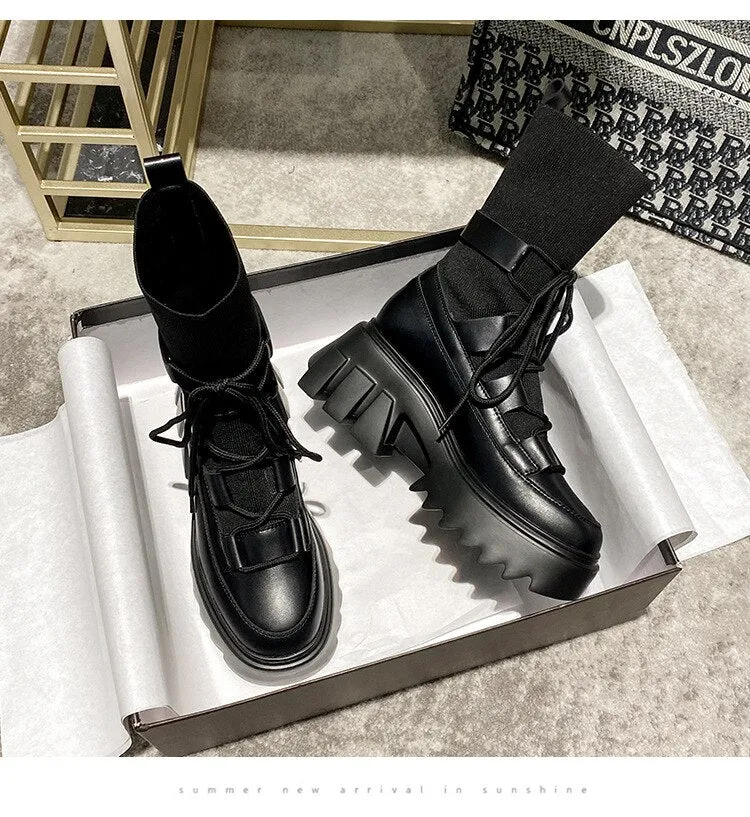 Starlight Sculpture - Chic Strap Booties by The Nevermore