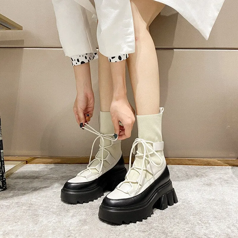 Starlight Sculpture - Chic Strap Booties by The Nevermore