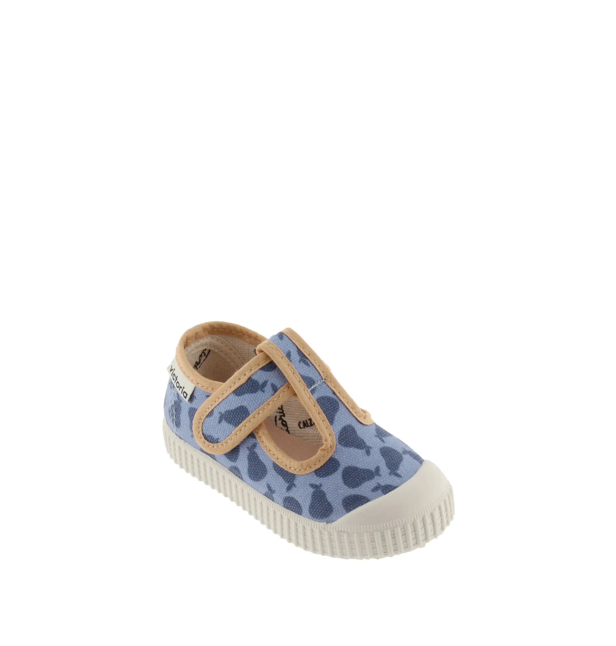 T-Straps Canvas Shoe, Azul/Blue