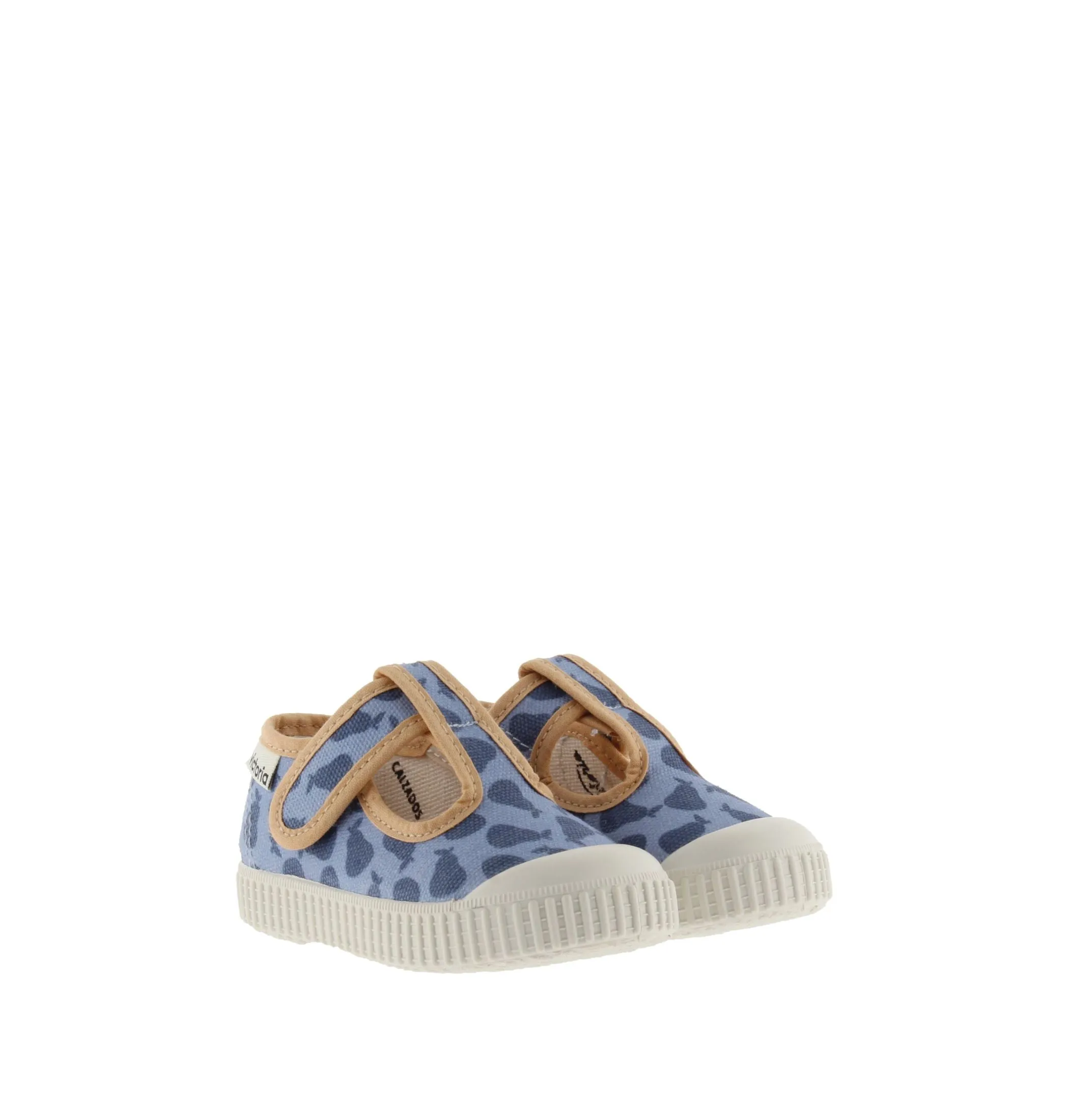 T-Straps Canvas Shoe, Azul/Blue