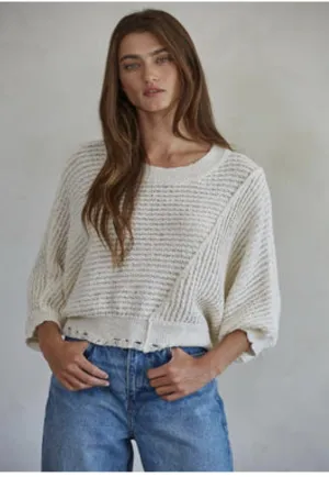 The Relaxed Edge Cropped Sweater