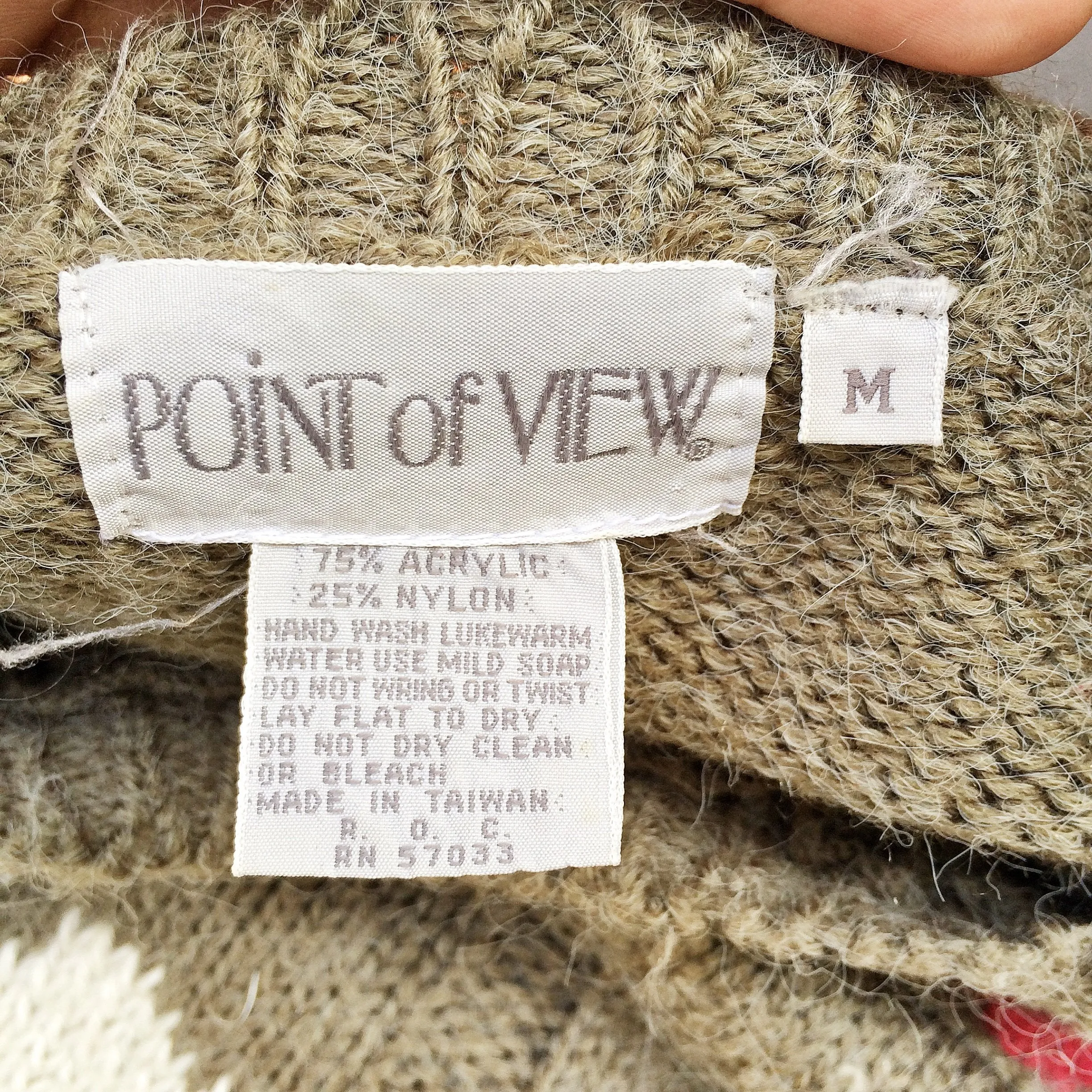 Tic Tac Toe | Vintage 1970s Sweater Knit