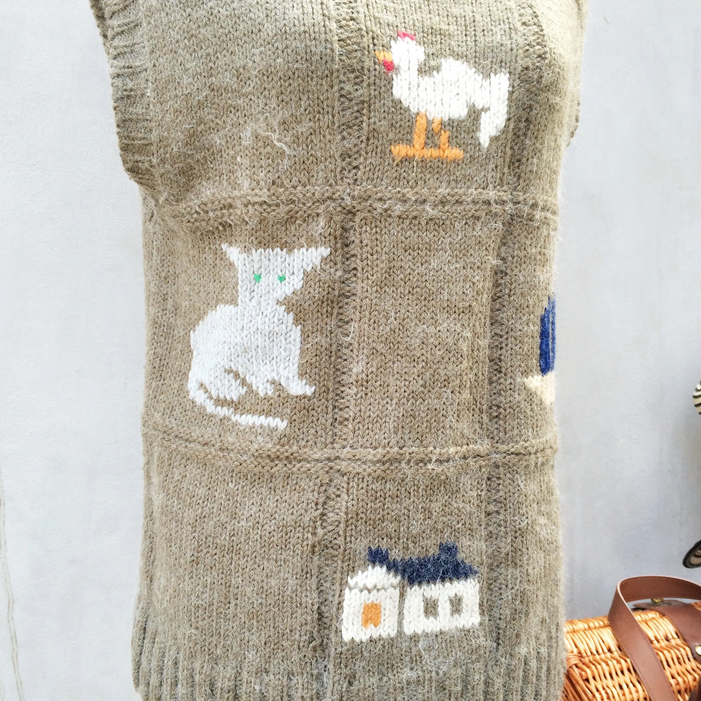 Tic Tac Toe | Vintage 1970s Sweater Knit