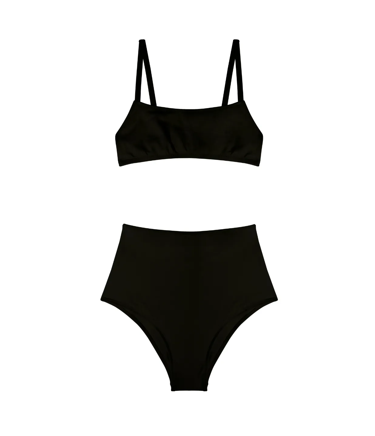Undici High Waisted Bikini in Black