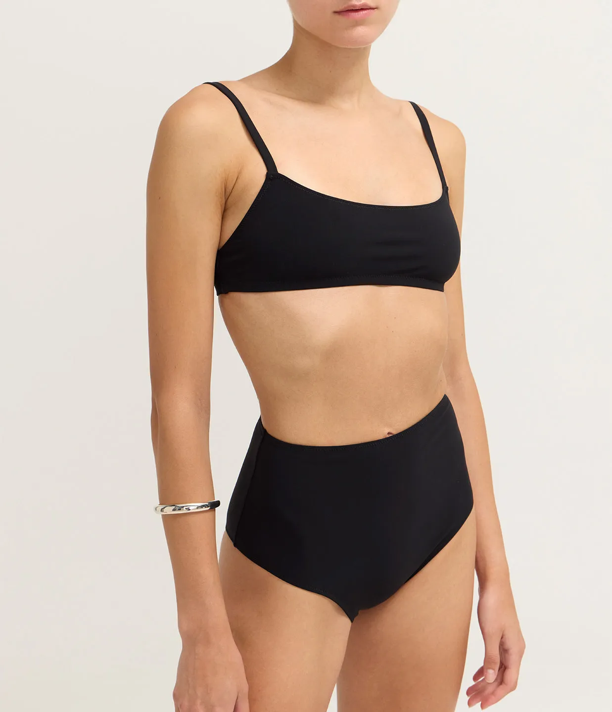 Undici High Waisted Bikini in Black