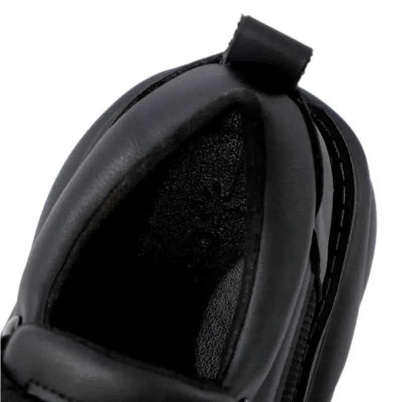 Women's Black Leather Ankle Booties | Comfortable Footwear